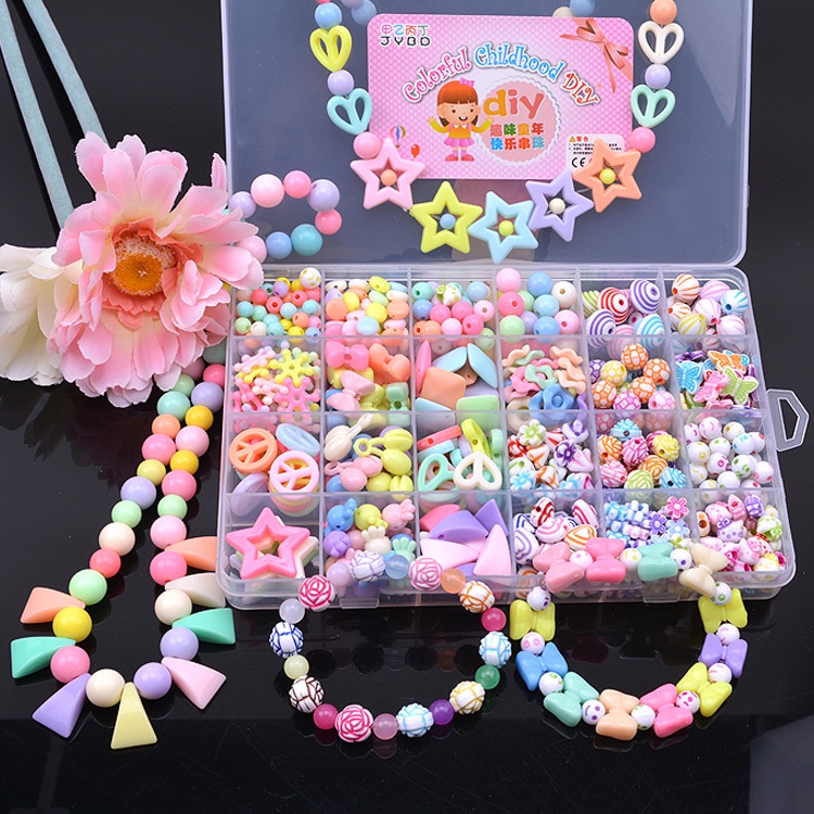 Amblyopia Correction Beads Educational toys 24 Grid DIY Set Handmade ...