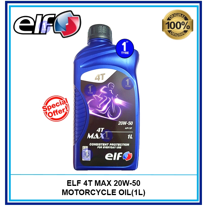 Shop Malaysia Elf 4t Max 4t Max 4tmax 20w50 Motorcycle Engine Oil Enjin Minyak Hitam 100 Original Ori Elf Shopee Singapore