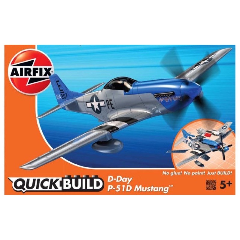 Airfix J6046 QUICKBUILD D-Day P-51D Mustang | Shopee Singapore