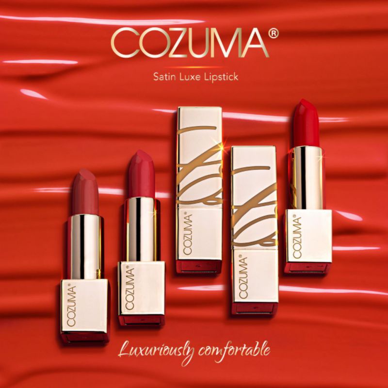 Cozuma Satin Luxe Lipstick Sahajidah Haio Shopee Singapore