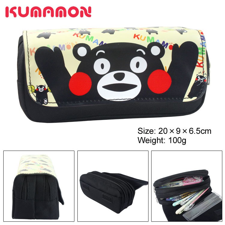 Kumamon Cosmetic Bags Cases Stationery Bags Zipper Student Pencil Case Bag Gift Shopee Singapore - details about roblox pencil case multi function canvas make up bag zipper storage bags gift