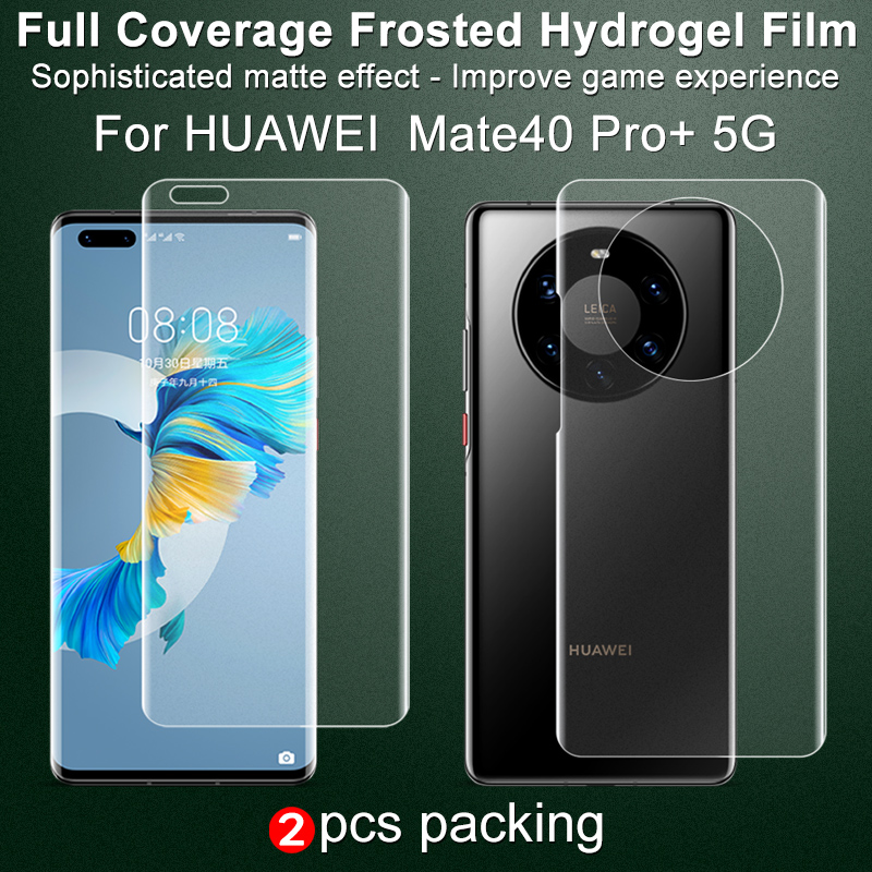 Imak Huawei Mate 40 Pro Plus 5g Ultra Full Cover Screen Protector Huawei Mate40 Pro Matte Soft Clear Front Back Rear Hydrogel Film Shopee Singapore