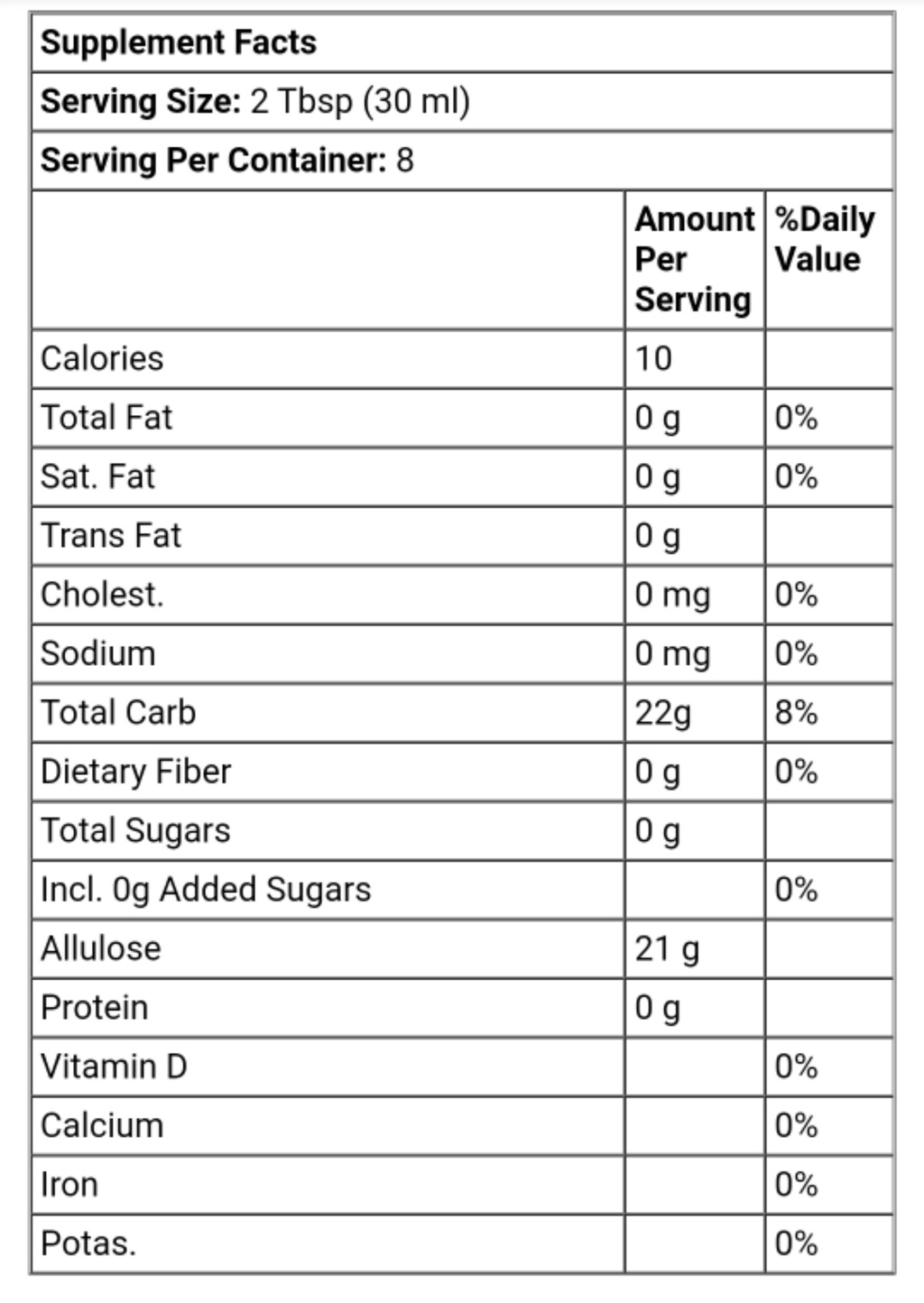 LIVLO, Syrlo, Classic Maple Allulose Syrup, KETO Sugar free, 8 fl oz