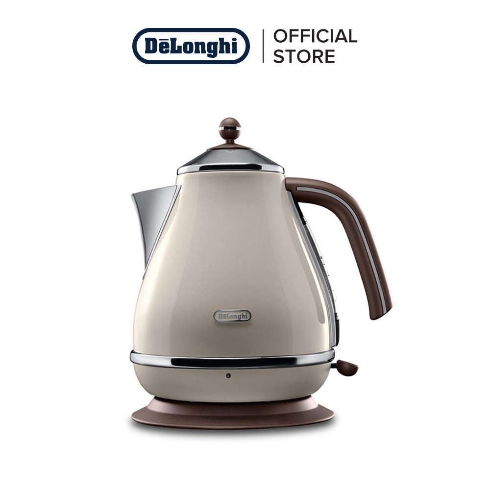 De'Longhi Icona Vintage Electric Kettle 1.7L KBOV2001 (Beige/Black