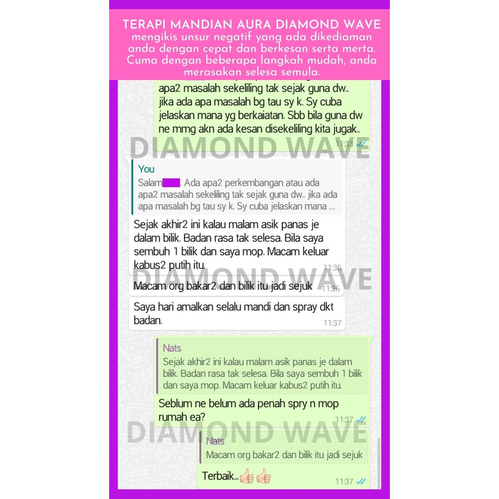 Terapi Mandian Aura Diamond Wave Shopee Singapore