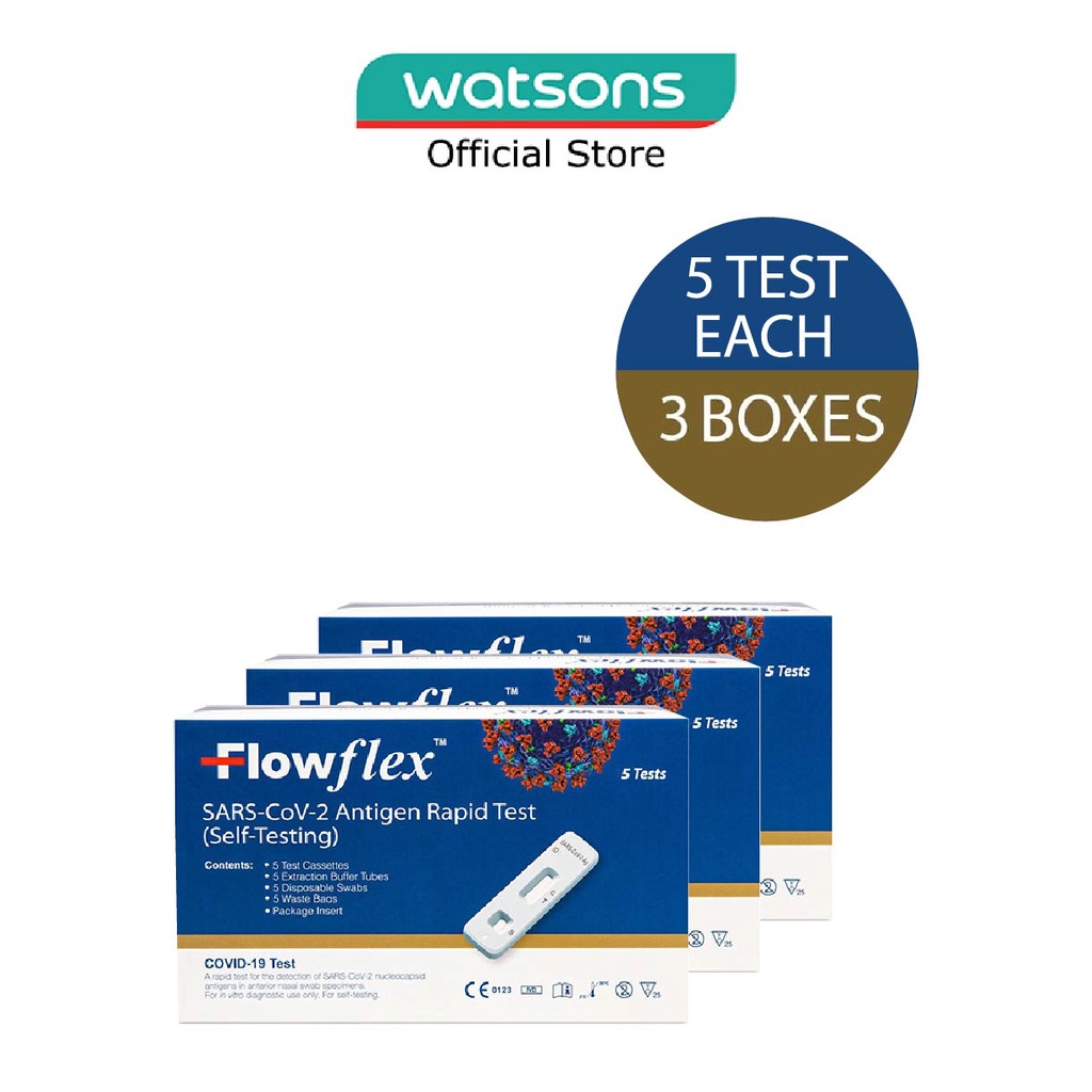 FLOWFLEX [Approved by HSA] SARSCoV2 Antigen Rapid Test (ART) Kit 5s x
