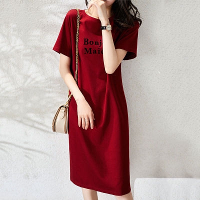 red t dress