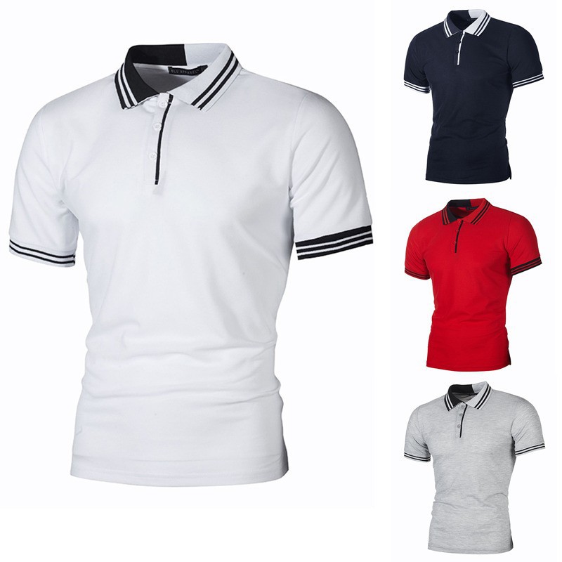 plain white golf shirt