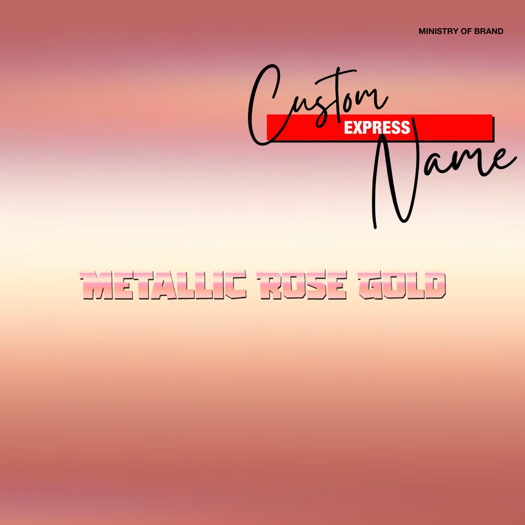 Custom Metal Vinyl Stickers Personalised Name Waterproof Die Cut