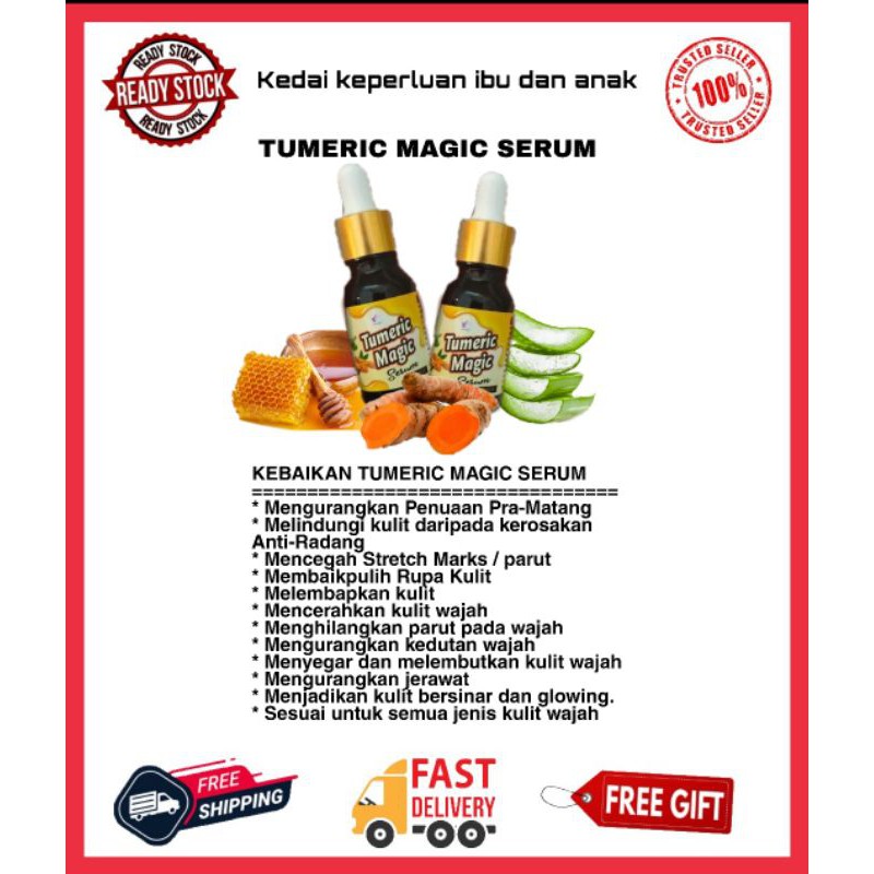 Turmeric Serum For Manja Lulus Kkm Shopee Singapore