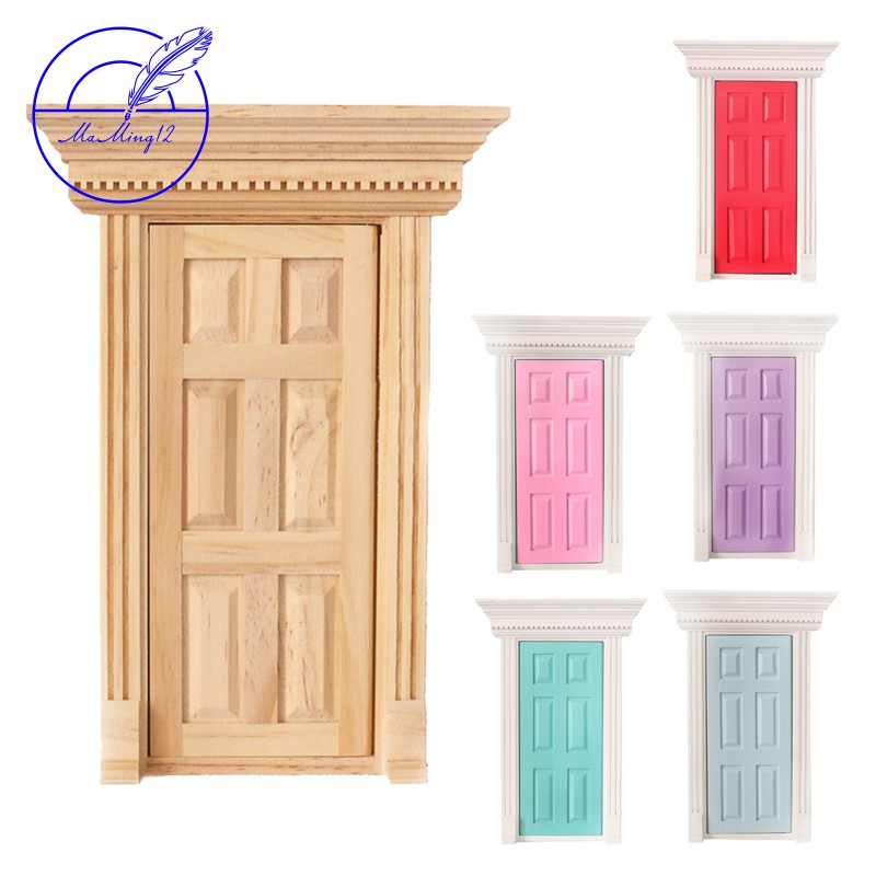 dolls house wooden front door