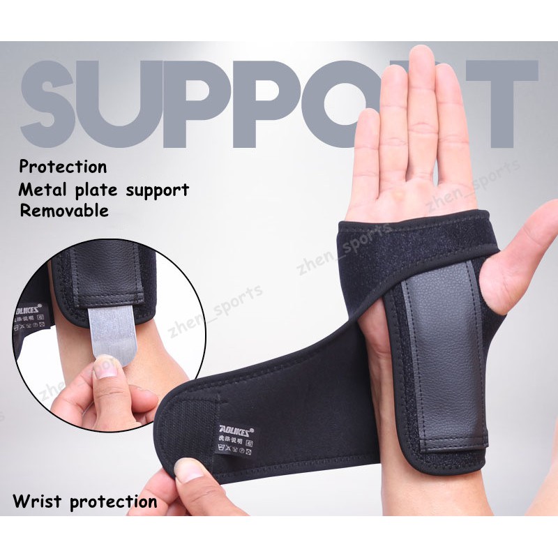 1 PCS Adjust Wristband Removable Metal Plate brace Wrist Brace Wrist ...