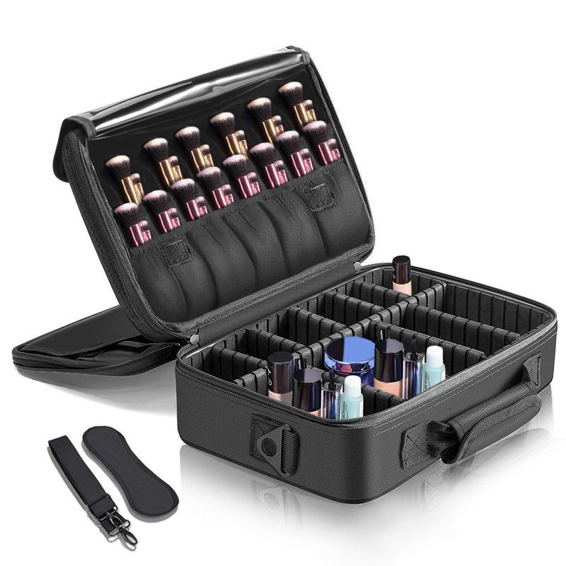 makeup brush holder travel case