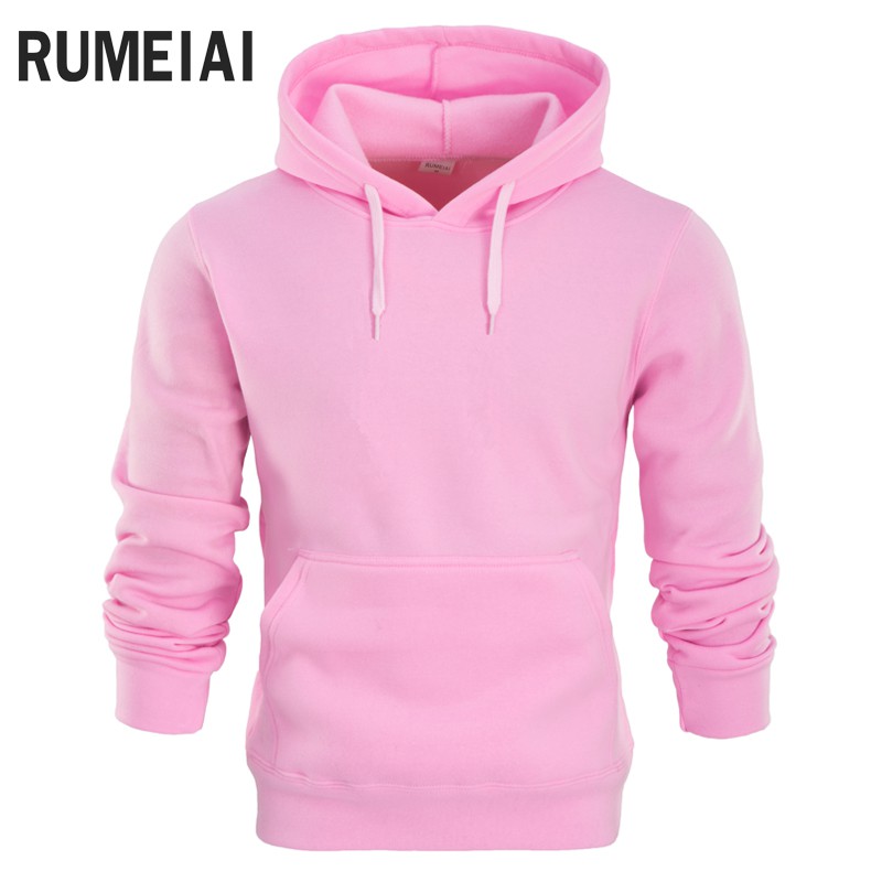 mens black and pink hoodie