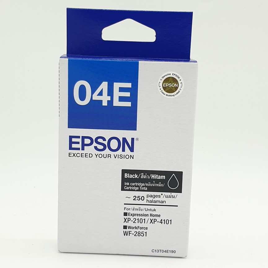 EPSON 04E BLACK INK CARTRIDGE ( 250 Pages ) Shopee Singapore