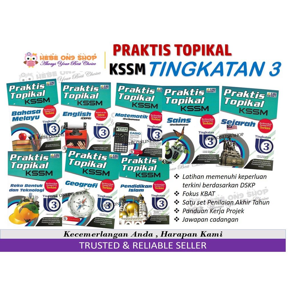 Buku Latihan Praktis Topikal Tingkatan 3 KSSM Edisi 2020 ...