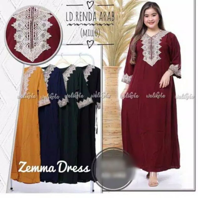 Arabic Daster Nissa Arabic Daster Latest Zemma Arabic Daster Rayon Grade Arabic House Dress Shopee Singapore