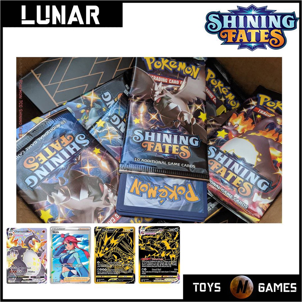 Pokemon Tcg Shining Fate Booster Packs Bundle Of 4 Random Packs Ready Stock Fast Shipping Shopee Singapore