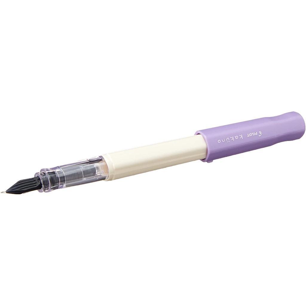 PILOT Kakuno Fountain Pen Fine Nib 90123 White/Purple Barrel 