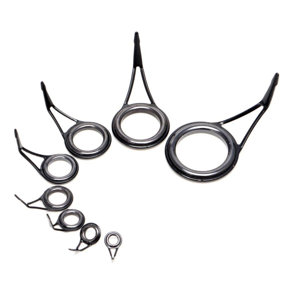 Oval Tackle Box Accessories Eye Ceramic Ring Fishing Rod Guide Tip Repair Kit 
