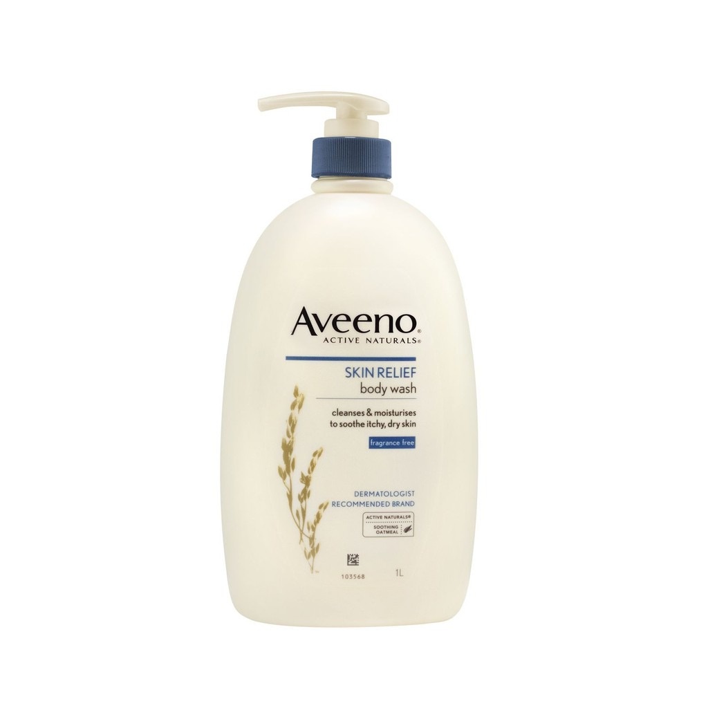 Aveeno Body Skin Relief Body Wash For Very Dry, Itchy Skin 1L Daily