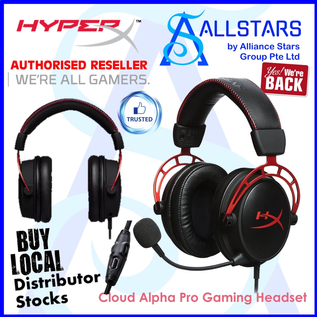 HyperX Cloud Alpha (HXHSCARD/AS) Pro Gaming Headset (Warranty 2years