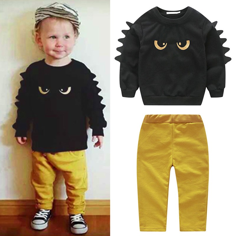 Joytoddler Kids Baby Boys Outfit Clothes Monster T Shirt Topspants 2pcs Set - boys crew neck short sleeve roblox graphic t shirt preschool big kid