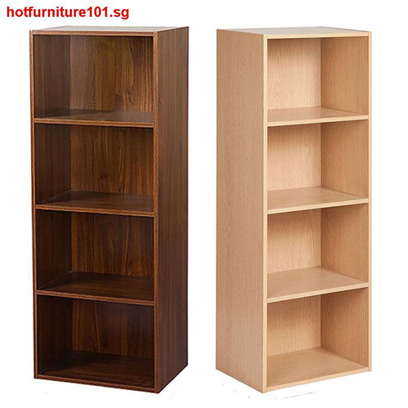 Simple Modern Free Combination Bookcase Filing Cabinet Wooden Children Storage Small Shopee Singapore