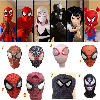 Image of [EnjoyBeauty] SpiderMan Mask Peter Parker Balaclava Venom Spider-Man Full Head Hood Superhero Costume Cosplay