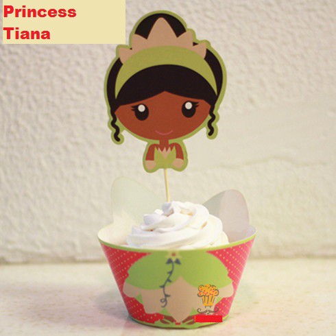 Disney Princess Cupcake Decoration Tiana Jasmine Mulan Birthday Party
