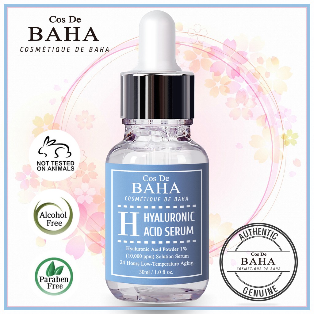 Pure 100 Hyaluronic Acid Facial Serum Anti Aging Collagen Booster Intensive Hydration Plump Cos De Baha Shopee Singapore