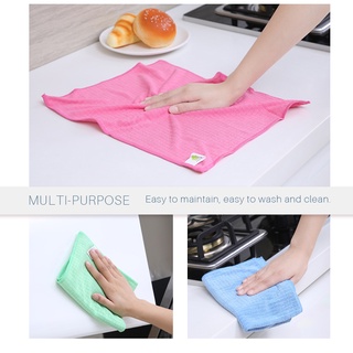 4pc Microfibre Kitchen Cloth All Purpose Towel Easy Wash Super Absorbent Soft Antibacterial Cleaning Rag #2