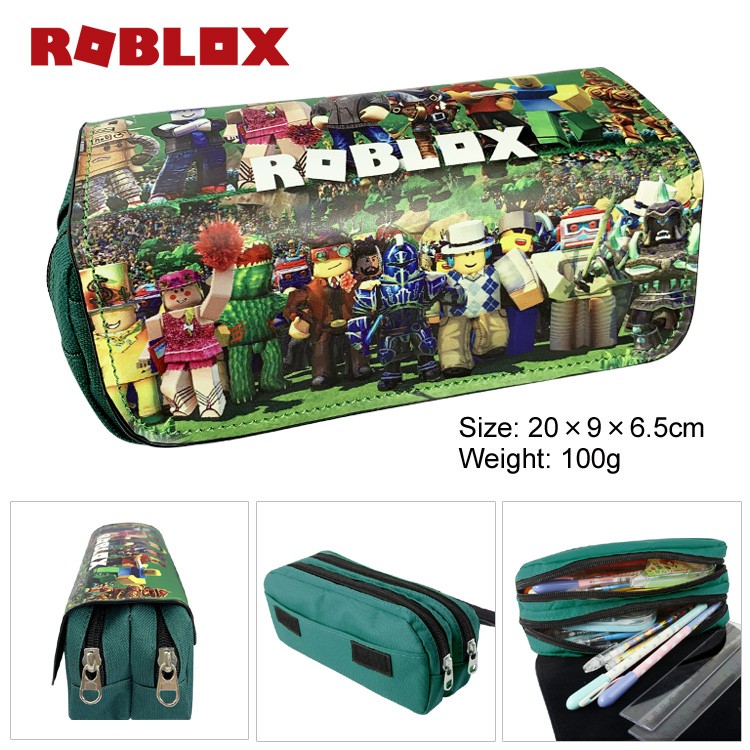 Virtual Game Roblox Pattern Cartoon Canvas Student Stationery Pencil Case Gifts Shopee Singapore - ninja turtle roblox game