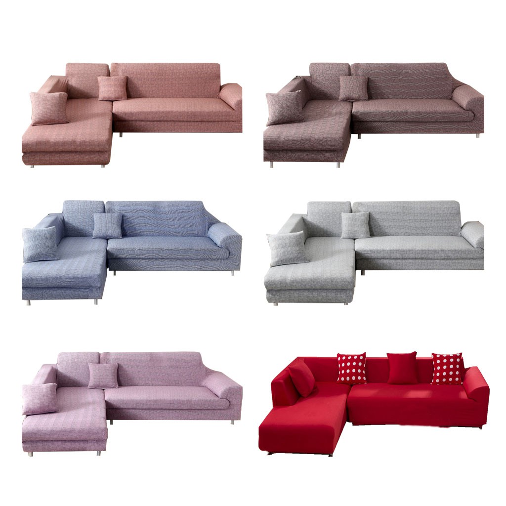 Alshone L Shape 1/2/3/4 Seater Pure Color Sofa Murah ...