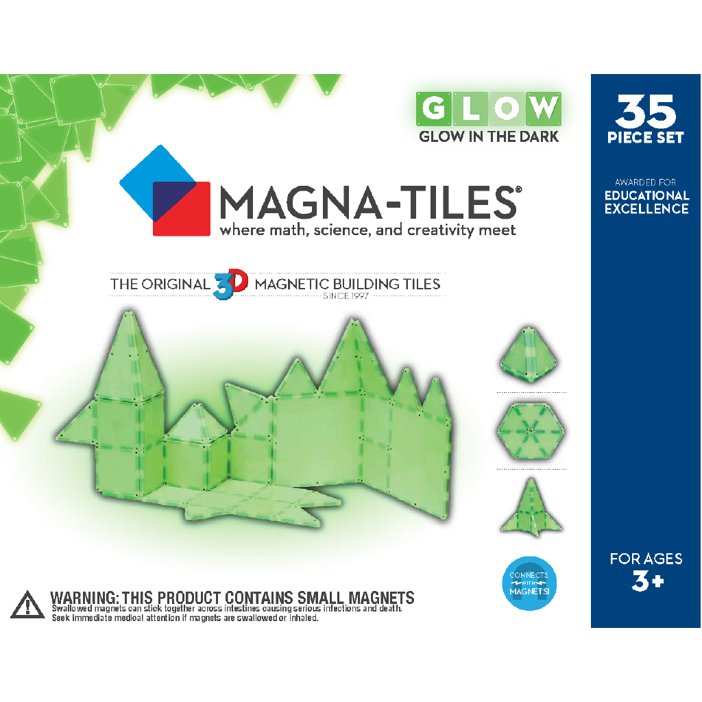 magnetic building tiles 35 pieces