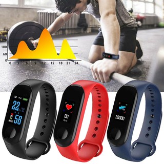 HW M3 Smart Band Watch Bracelet Wristband Fitness Tracker Blood Pressure HeartRate