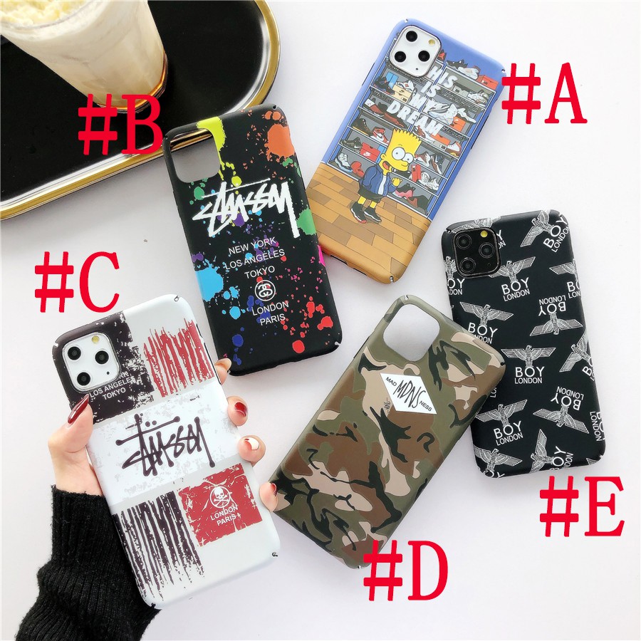 Iphone 12 Pro Max 12 Mini Iphone 7 8 Plus X Xs Max Xr 11 Pro Max Fashion Stussy London Boy Mdns Luminous Hard Case Shopee Singapore