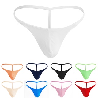 Mens Lace G-String Underwear Sexy Low Rise Semi-Sheer Thong Under Panties
