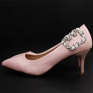 Image of thu nhỏ FOREVER Rhinestone Shiny Decorative Clips High Heel Charm Buckle Shoe Clip Women Wedding Square Clamp Bride Shoe Decorations #8