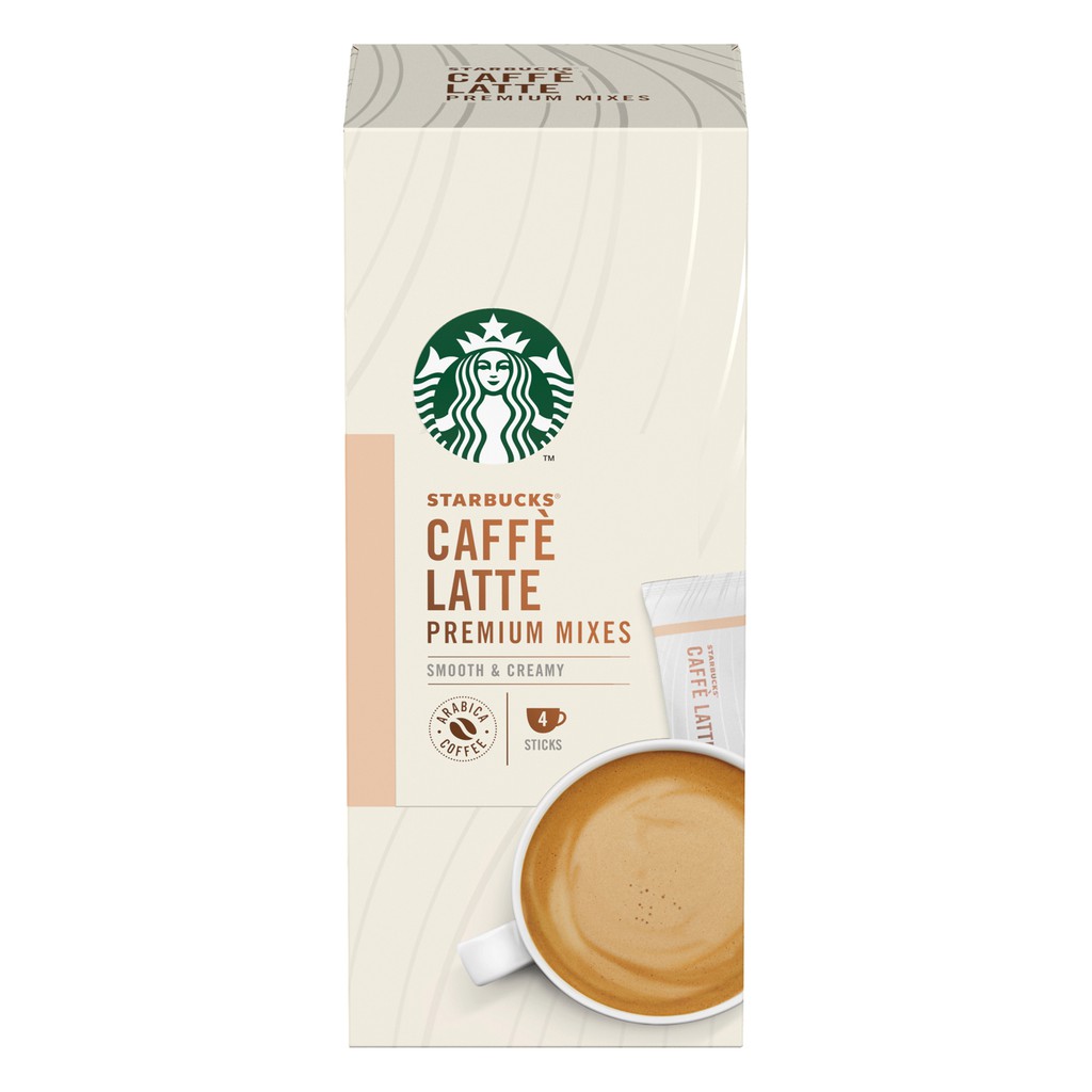 Starbucks Caffè Latte Premium Coffee Mix 56g Box Of 4 X 14g Sticks Shopee Singapore 7619