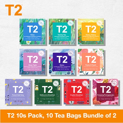 T2 Tea 10s Pack Range, Bundle of 2 Shopee Singapore