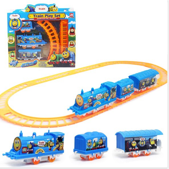 Electric Kids Train Toys With Track Kids Toys Mainan Keretapi Kanak Kanak Battery Operated Train Toys Mainan Budak Shopee Singapore