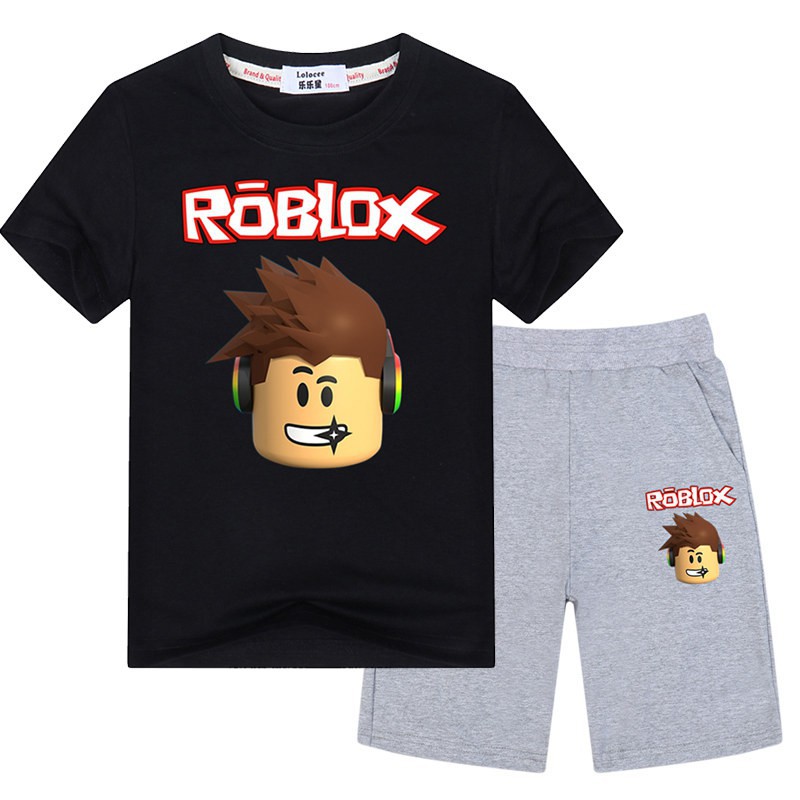 Big Boys Roblox Games Clothes Sets Tshirtsshorts Cotton - 