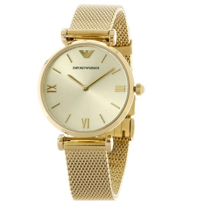 Emporio Armani AR1957 Retro Gold Ladies Watch | Shopee Singapore