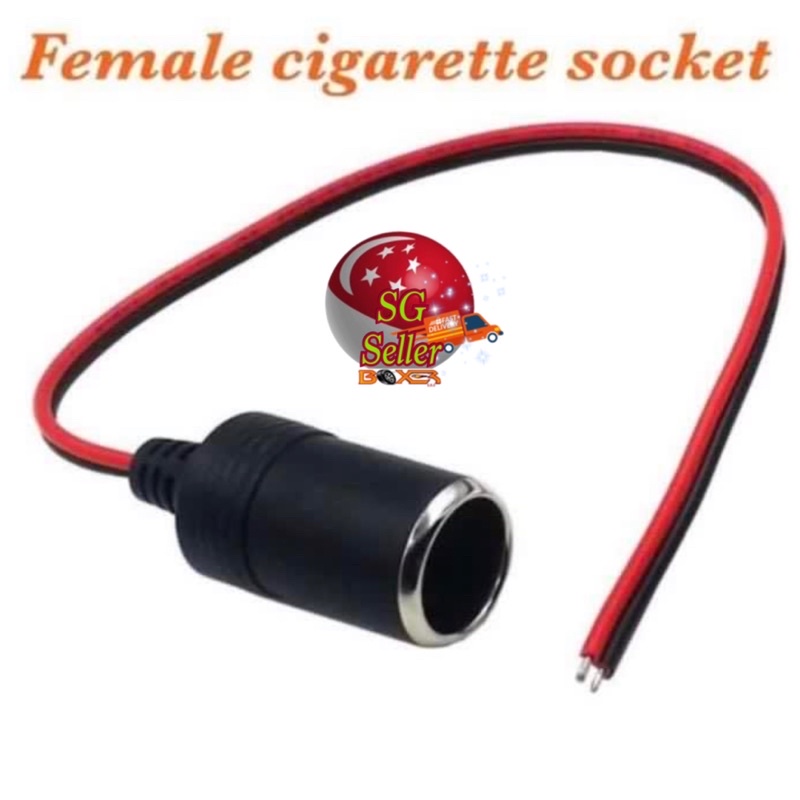 Car Cigarette Lighter 12~24V plug Connector dc charger Female cigarette socket  Car camera dc  Input voltage 12v-24v