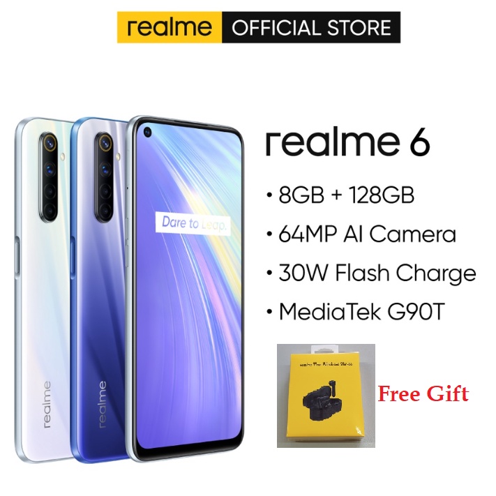 Realme 6 / 64MP AI Quad Camera / 8GB RAM+128GB ROM /2 Years Warranty ...