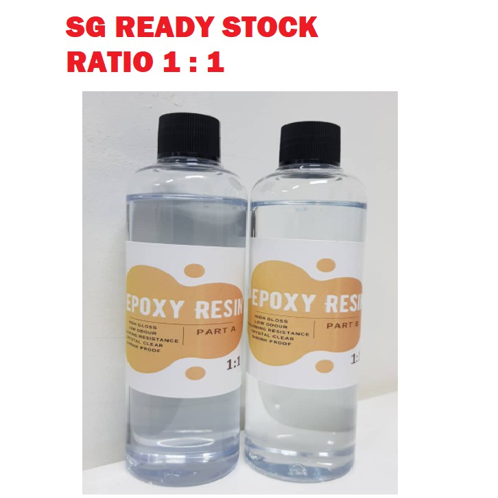 SG READY STOCK 11 Fast Dry AB Epoxy Resin Glue Hard PVC Resin High