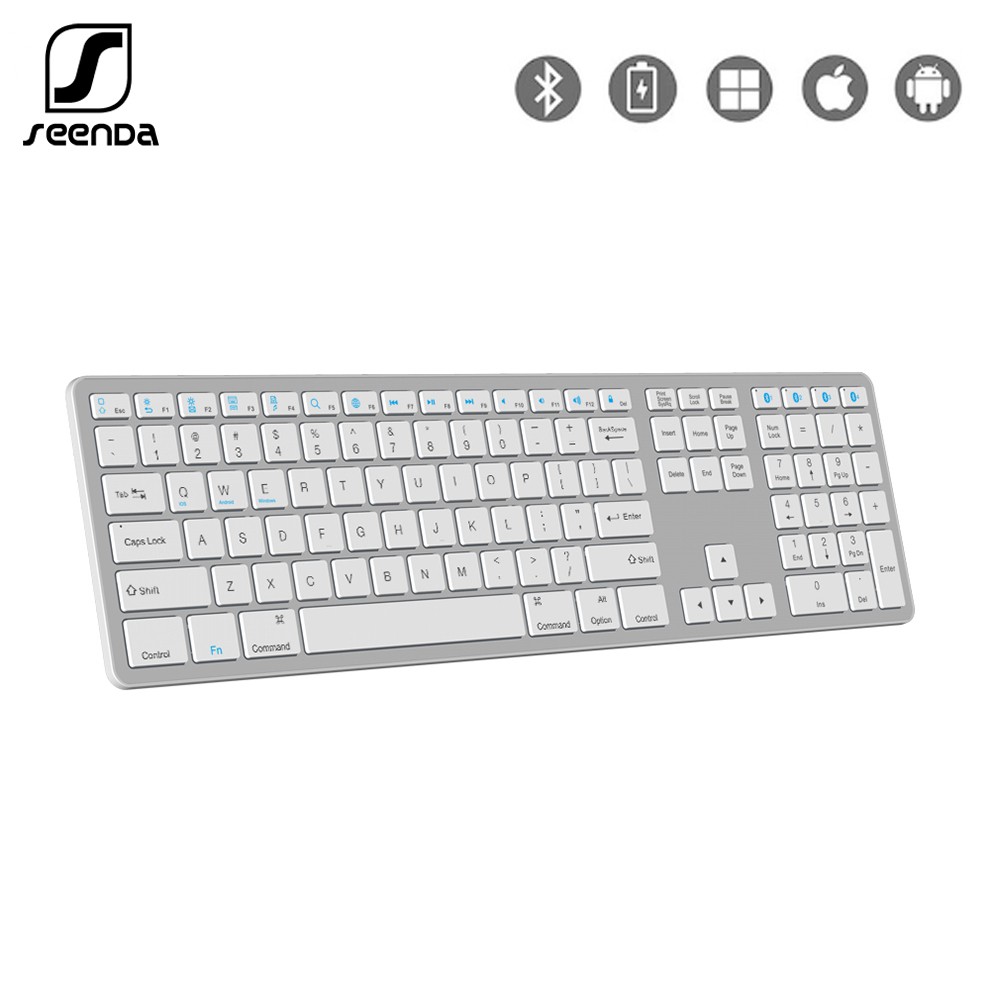 SeenDa Wireless Bluetooth keyboard 109Keys Four Bluetooth Wireless