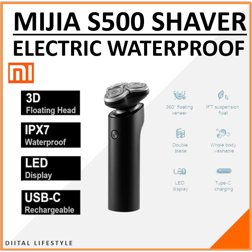 Xiaomi Mijia Electric Shaver S500 S300 Flex Razor Head 3 Dry Wet ...