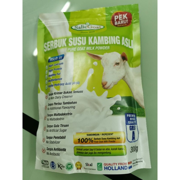 Shop Malaysia Salic Goat Milk Susu Kambing Asli 300gm Ready Stock Shopee Singapore